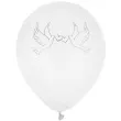 balony golabki slubne bialy santex 9 8 szt