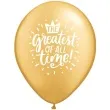 balony greatest of the all zlote qualatex 18 25 szt
