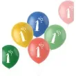 balony gwiazdki cyfra 1 mix folat 13 6 szt