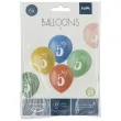 balony gwiazdki cyfra 5 mix folat 13 6 szt