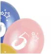 balony gwiazdki cyfra 5 mix folat 13 6 szt