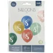 balony gwiazdki cyfra 8 mix folat 13 6 szt