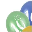 balony gwiazdki liczba 10 mix folat 13 6 szt
