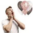 balony gwiazdki rozowy mix gemar 13 6 szt