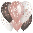 balony gwiazdki rozowy mix gemar 13 6 szt