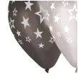 balony gwiazdki srebrny mix gemar 13 6 szt