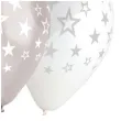 balony gwiazdki srebrny mix gemar 13 6 szt