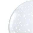 balony gwiazdki transparentne qualatex 5 100 szt