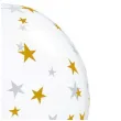 balony gwiazdki zlote transparentne qualatex 5 100 szt