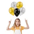 balony gwiazdy blyszczace zloty mix godan 12 5 szt