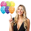 balony gwiazdy pastel mix qualatex 12 6 szt