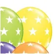 balony gwiazdy pastel mix qualatex 12 6 szt