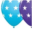 balony gwiazdy pastel mix qualatex 12 6 szt