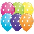 balony gwiazdy pastel mix qualatex 12 6 szt