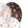 balony gwiazdy rozowe zloto 13 gemar 6 szt