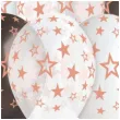 balony gwiazdy rozowe zloto 13 gemar 6 szt