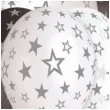 balony gwiazdy srebrne 13 gemar 6 szt