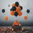 balony halloween classic mix pomaranczowy czarny 12 20 szt