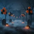 balony halloween classic mix pomaranczowy czarny 12 20 szt