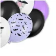 balony halloween czarownica i nietoperze czarny fioletowy 12 20 szt