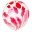 balony halloween krwawe plamy biale folat 12 6 szt