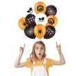 balony halloween mix bialo pomaranczowo czarne partypal 12 10 szt