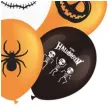 balony halloween mix bialo pomaranczowo czarne partypal 12 10 szt