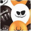 balony halloween mix bialo pomaranczowo czarne partypal 12 10 szt