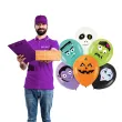 balony halloween monsters pastel mix partypal 12 6 szt