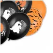 balony halloween nietoperze duchy i zamek czarny pomaranczowy 12 20 szt