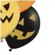 balony halloweenowe dynie pomaranczowy mix partypal 12 6 szt