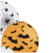 balony halloweenowe wzory pomaranczowy mix partypal 12 6 szt