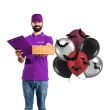 balony halloweenowy mix nietoperze 3d partypal 12 6 szt