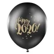 balony happy 2020 pastel czarne strong 12 6 szt