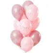 balony happy 80th elegant rozowy folat 12 12 szt