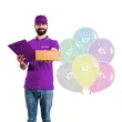 balony happy birthday 10th bday mix folat 13 6 szt