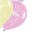 balony happy birthday 18th bday mix folat 13 6 szt