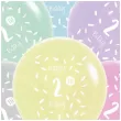 balony happy birthday 2th bday mix folat 13 6 szt
