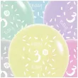 balony happy birthday 3th bday mix folat 13 6 szt