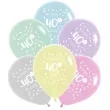 balony happy birthday 40th bday mix folat 13 6 szt