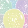 balony happy birthday 4th bday mix folat 13 6 szt