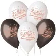 balony happy birthday biale czarne gemar 13 5 szt