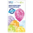 balony happy birthday boy dinozaury pastel mix belbal 12 6 szt