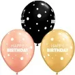 balony happy birthday grochy pastel mix qualatex 11 25 szt