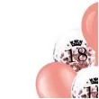 balony happy birthday konfetti 18 rozowe zloto partypal