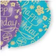 balony happy birthday kwiatki mix amscan 11 6 szt