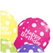 balony happy birthday mix pastel qualatex 11 6 szt