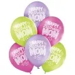 balony happy birthday mom pastel mix belbal 10 6 szt