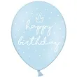 balony happy birthday pastel blekitny strong 12 50 szt