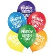 balony happy birthday pastel mix belbal 10 6 szt